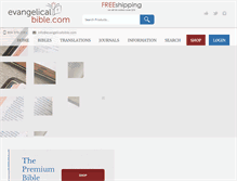 Tablet Screenshot of evangelicalbible.com